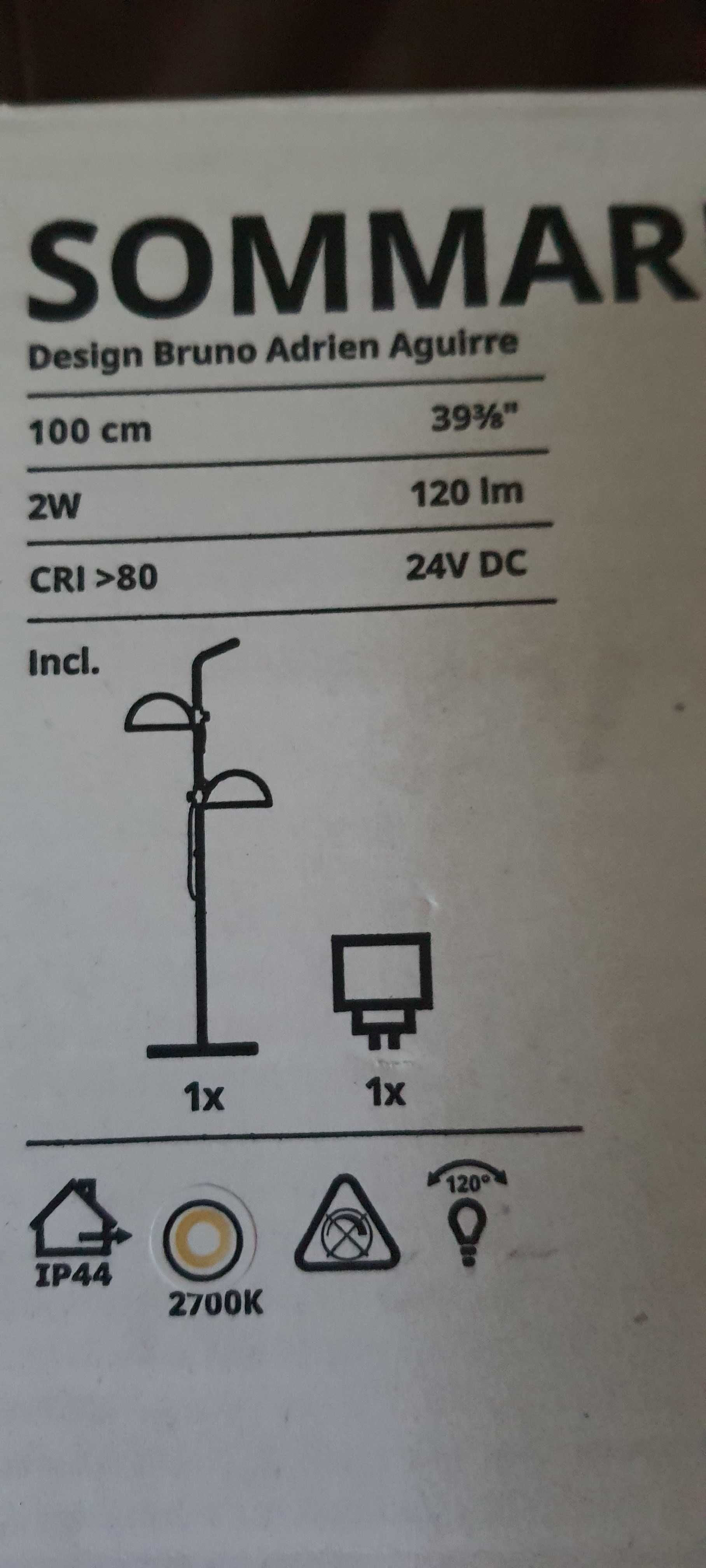 Lampa podlogowa led zewnetrzna, 100cm, Ikea