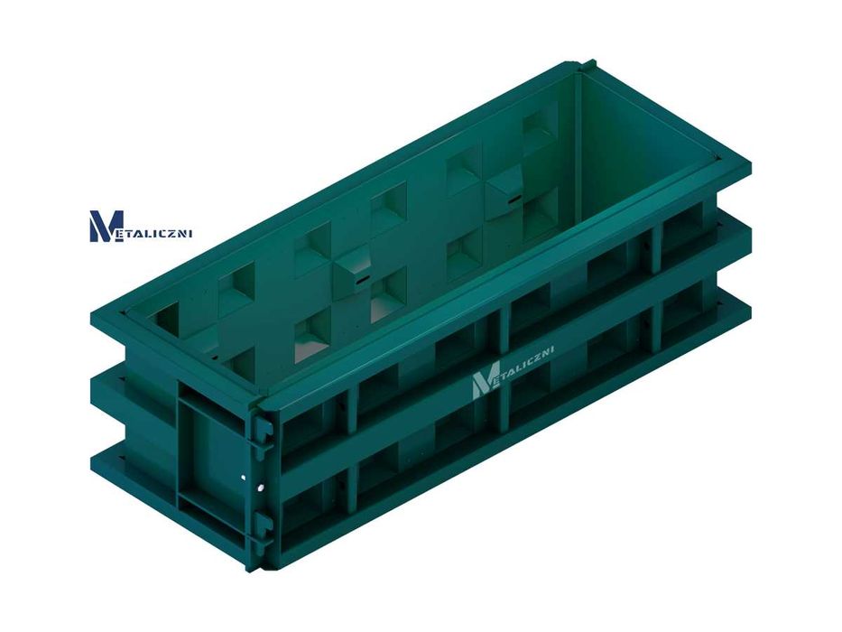 Forma do bloków betonowych 180x60x60 - GRATIS przegroda, formy, ściany