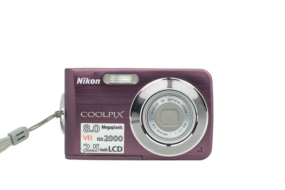 Nikon Coolpix S210 +karta! śliwkowy DigiCam 2000sVibe! aparat cyfrowy