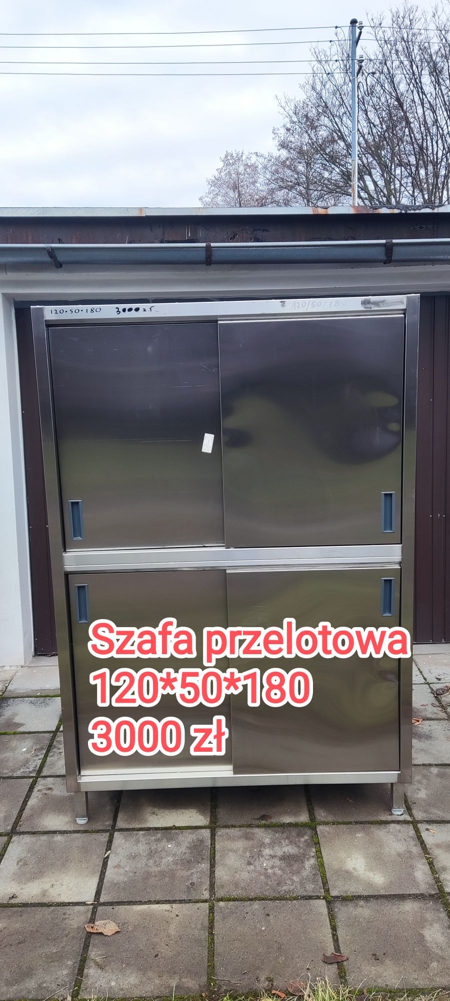 Szafa gastronomiczna, szafa przelotowa, szafa otwierana z dwóch stron
