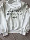 Acne Studios Stokholm 1996 Dusty White Logo Hoodie