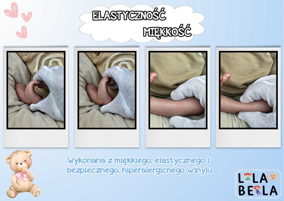 HIT ! Cudowne Dzieciątko Odrodzona Laleczka Typ Reborn Jak Prawdziwa