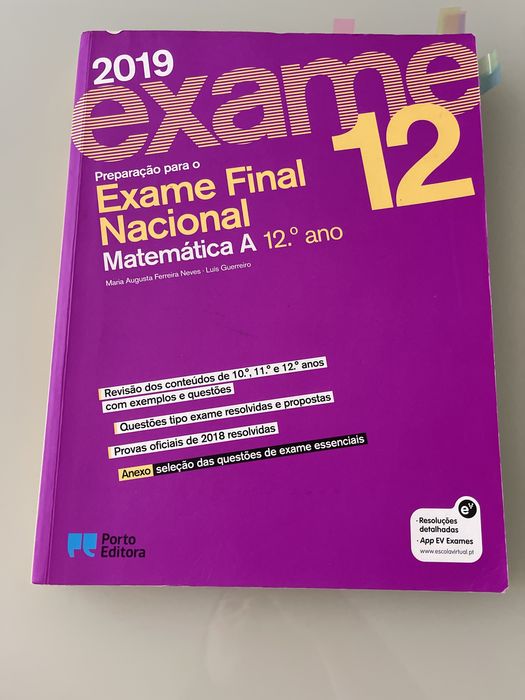 Livro de preparação para exame matematica A
