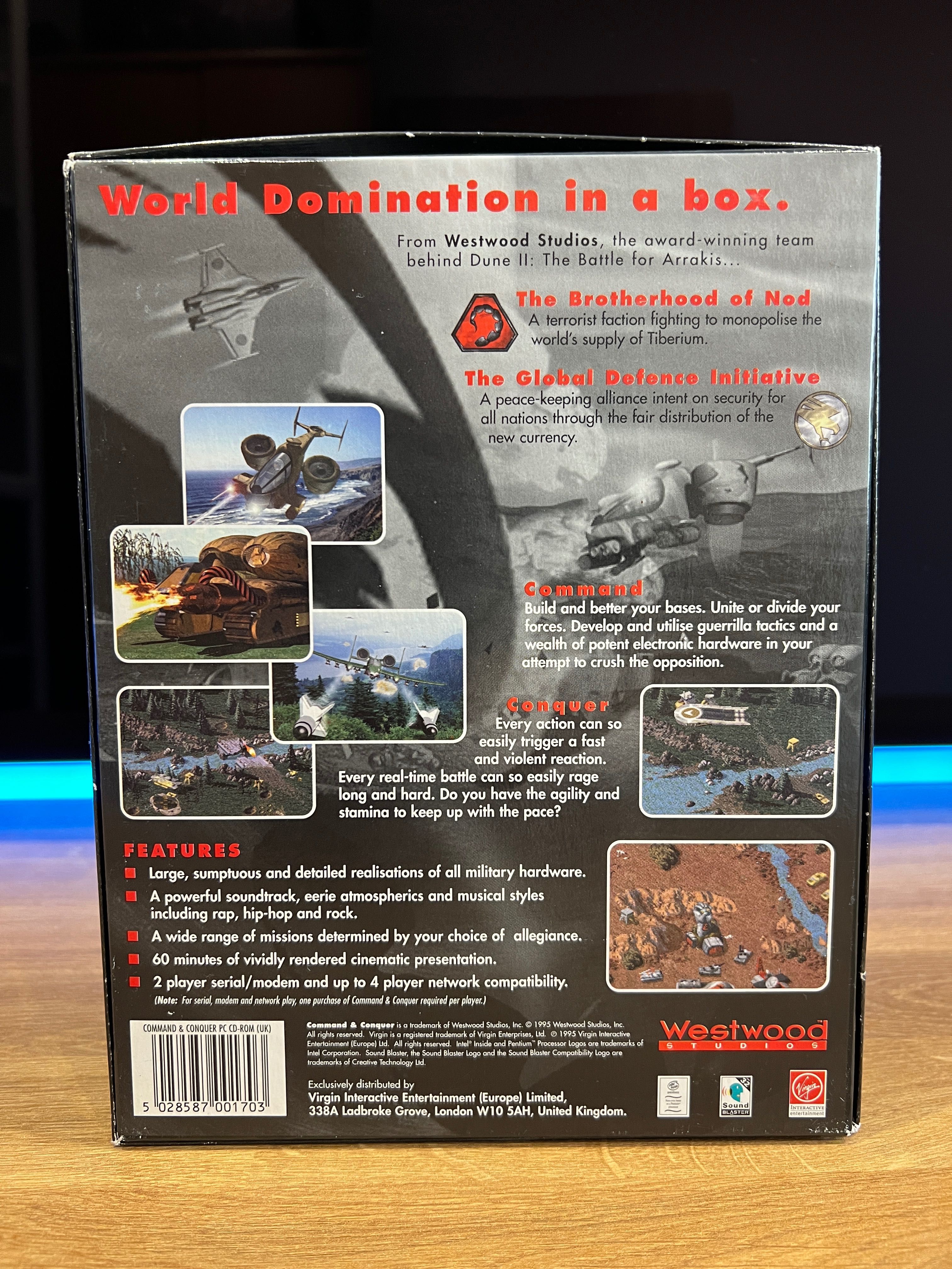 Command & Conquer 1 (PC EN 1995) Big Box kompletne premierowe wydanie