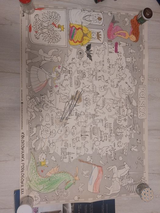 kolorowanki podłogowe XXL