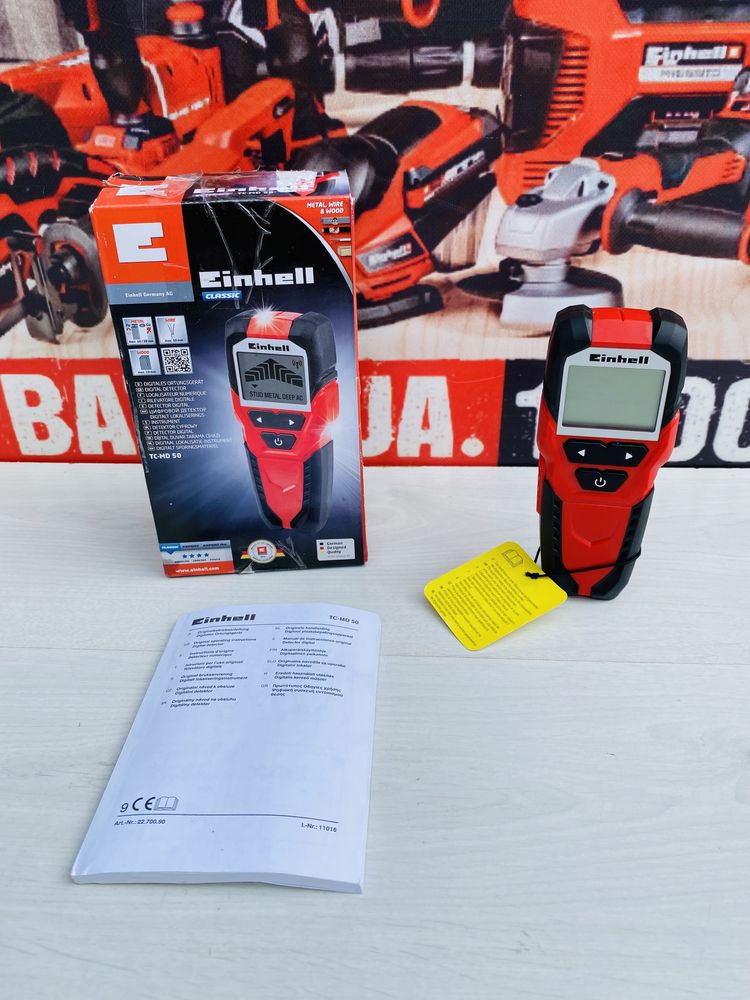 Детектор прихованих проводок, дерева та металу Einhell TC-MD 50