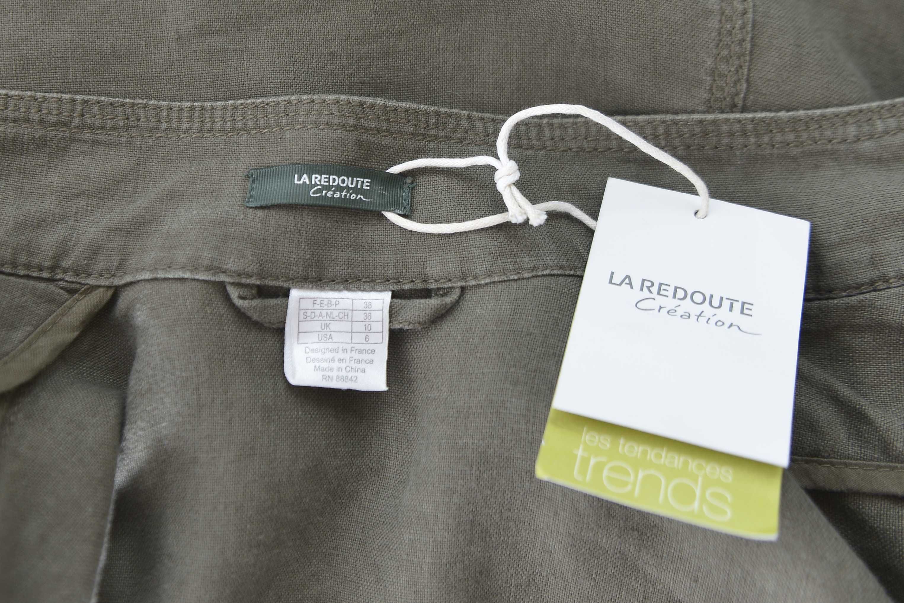 La Redoute kurtka marynarka ramoneska khaki lniana 38 M nowa