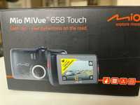 Wideorejestrator Mio 658 Touch + zasilacz parkingowy