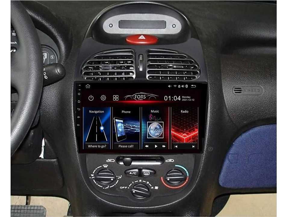 Radio samochodowe Android Peugeot 206 (9") 2002.-2010