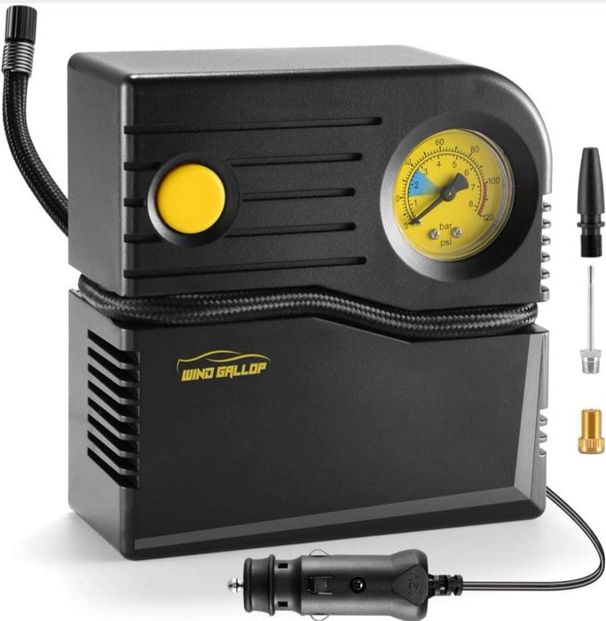 WindGallop Przenośny kompresor pompka 12V