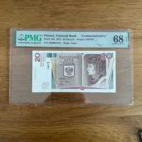 20zł Długosz PMG68 EPQ nr.1941 banknot kolekcjonerski