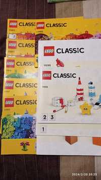 Dziewięć instrukcji LEGO 11005,11030,11032(2),11011(2),11716,11717(2)