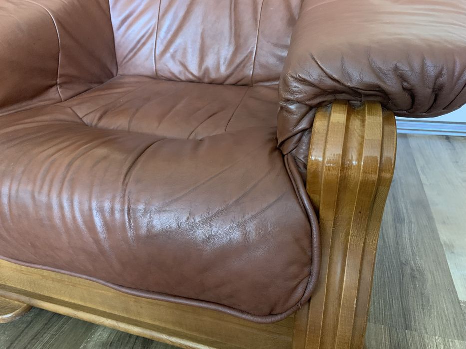 Skórzana sofa + 2 fotele