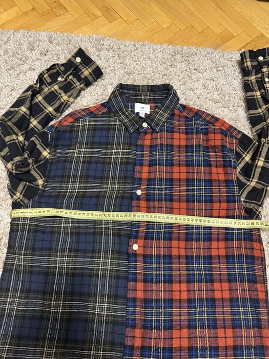 Сорочка рубашка в клітинку картата H&M унісекс