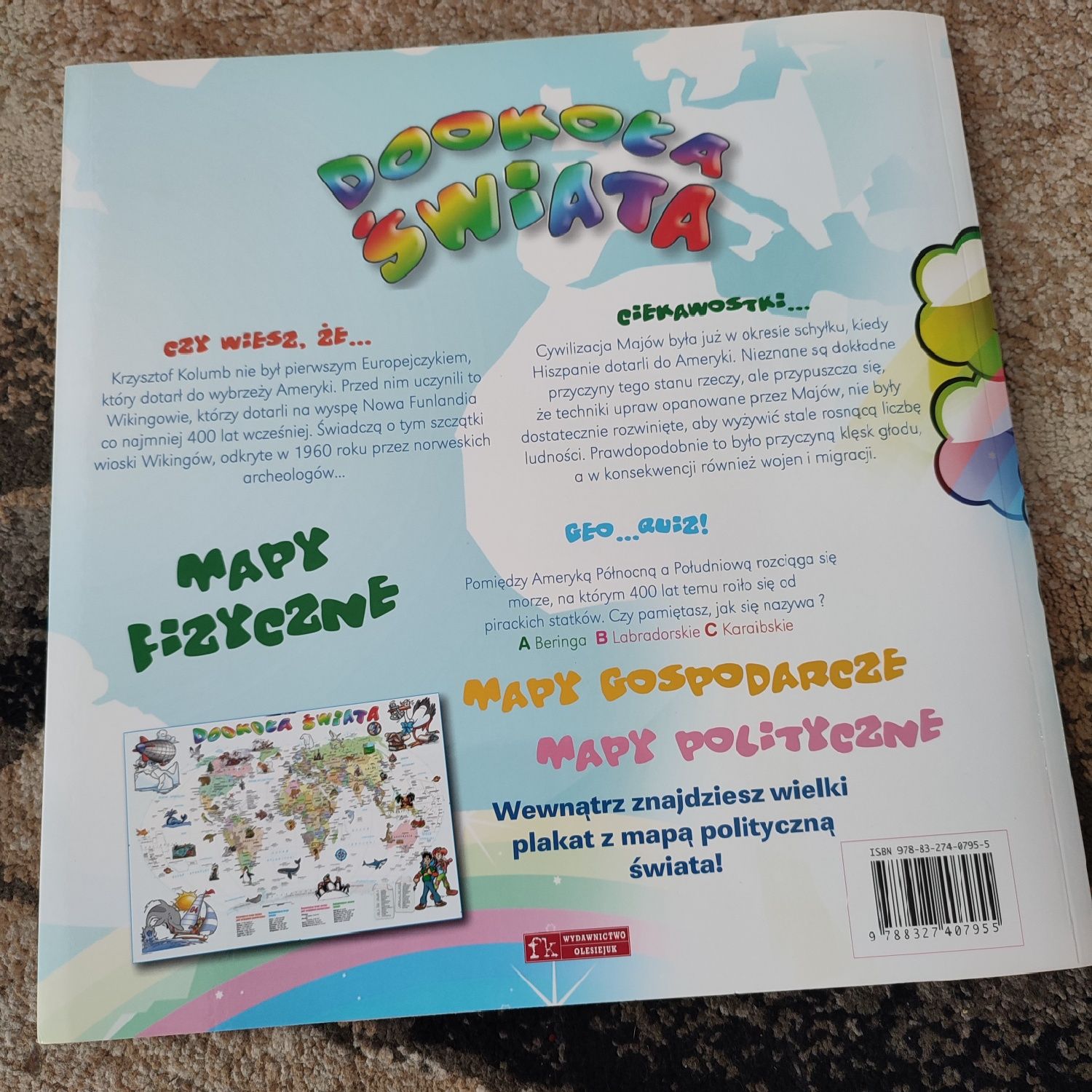 Ilustrowany atlas świata+ mapa