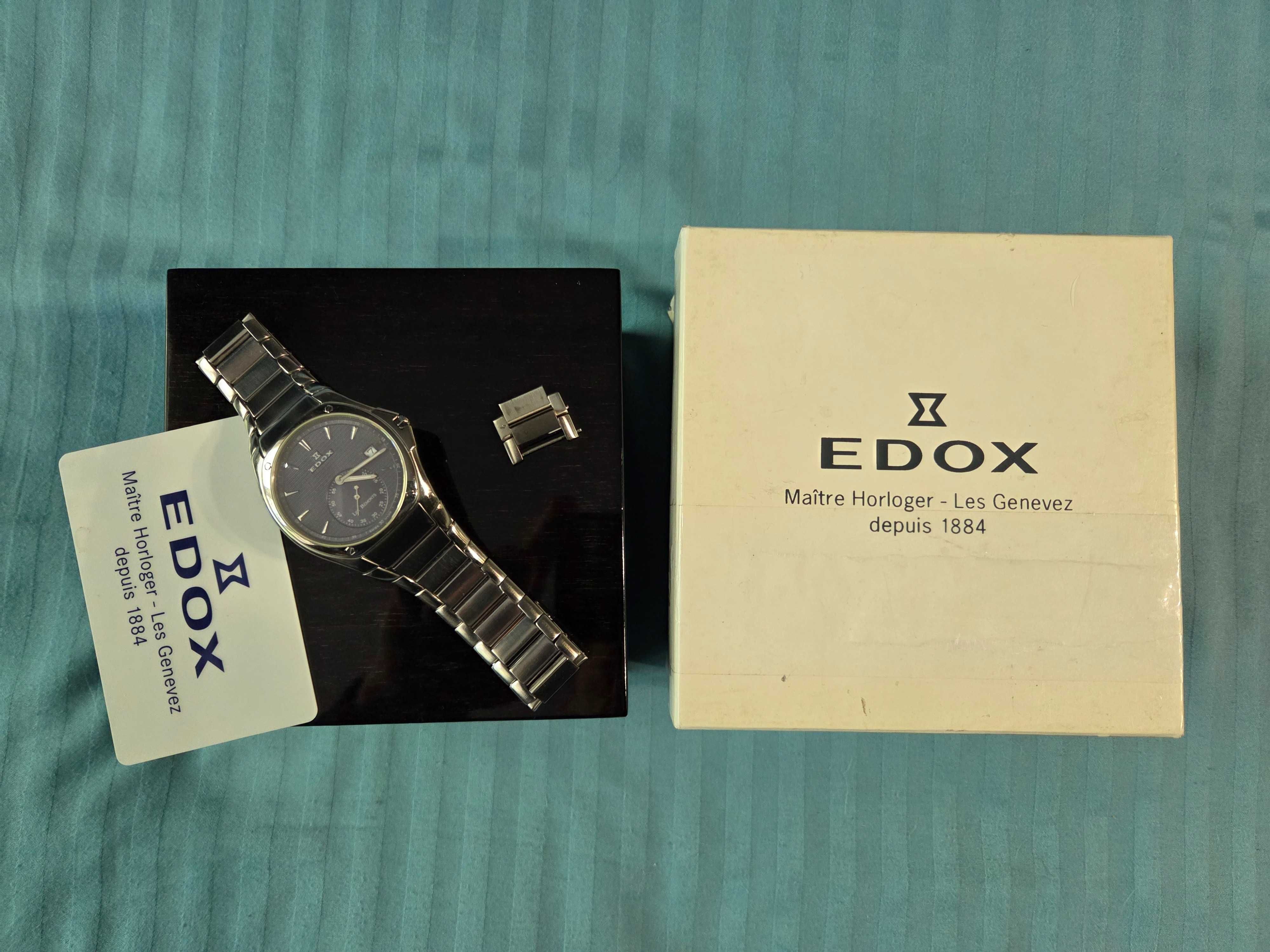 Edox Les Bemonts Ultra Slim Gin Швейцария.