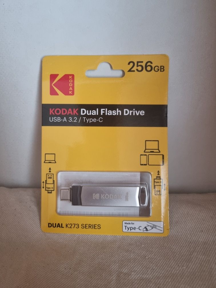 Накопичувач 256 gb Kodak K273 Флешка 2 в 1 USB 3.2 + Type-C OTG