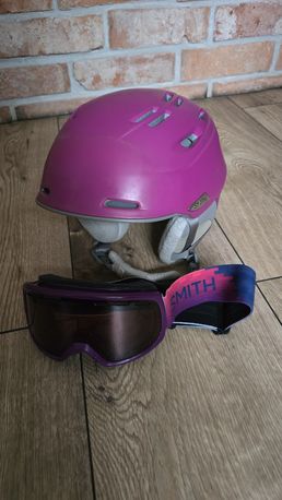 Damski kask narciarski z goglami Smith