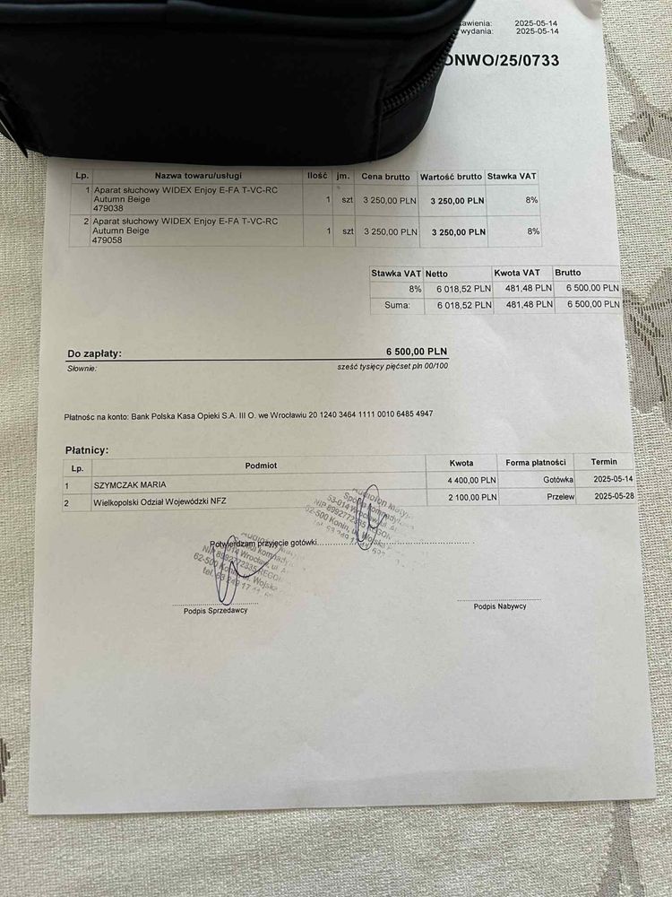 NOWY ZESTAW Aparat słuchowy WIDEX Enjoy E-FA T-VC-RC (Gwarancja)