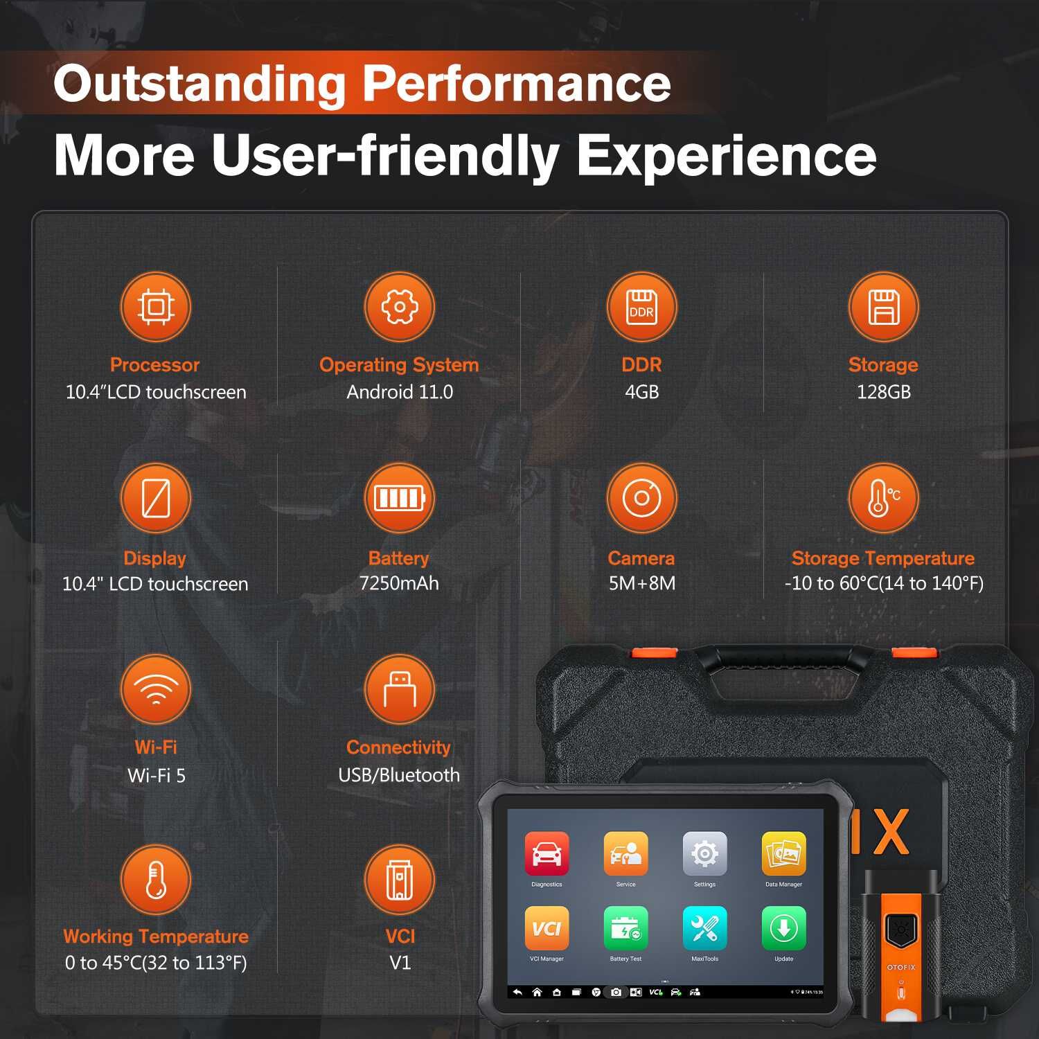 Autel OTOFIX D1 MAX KIT Máq Diagnóstico OBD 40 Funções Oficinas (NOVO)