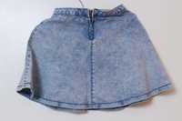 Spódniczka mini jeans indygo Terranova XS 34