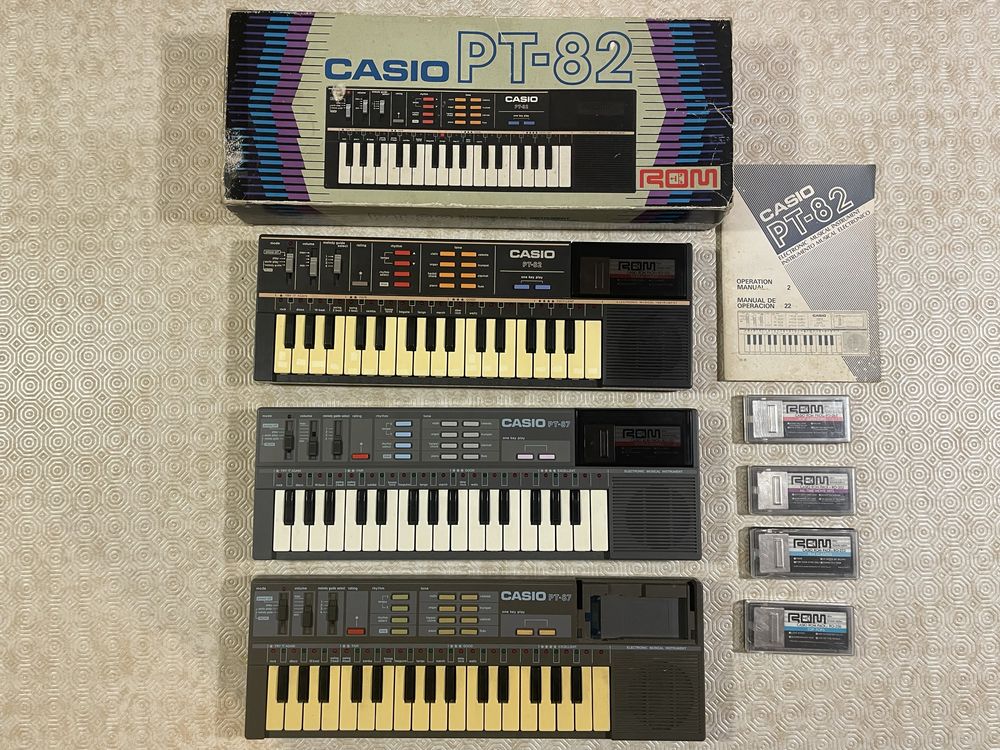 CASIO CasioTone PT-82, PT-87, ToneBank SA-1, VL-Tone VL-1, PT-1