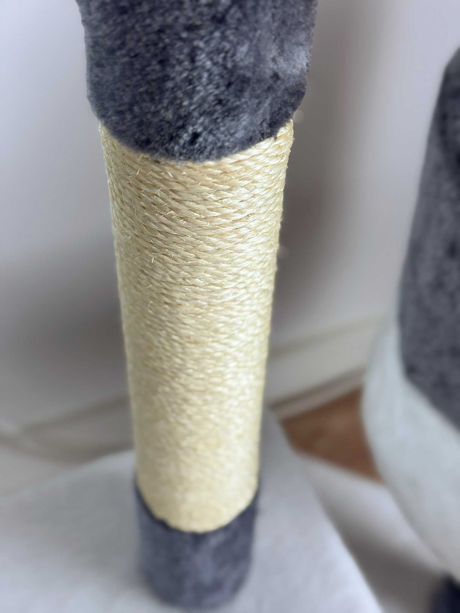Duży XL Drapak Domek 120 CM Dla Kota Miękkie Futerko 4 Platformy