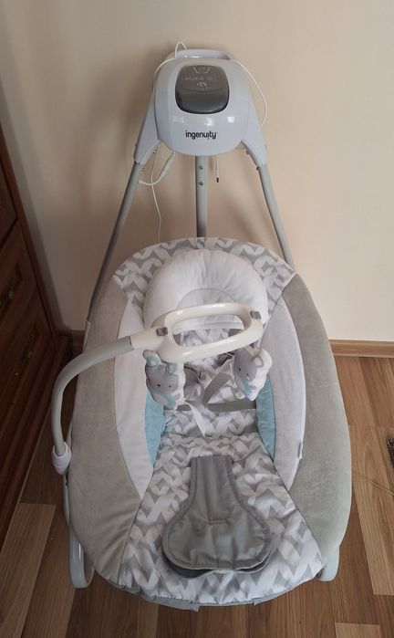 Крісло гойдалка/шезлонг для немовлят 2 в 1 Ingenuity SimpleComfort