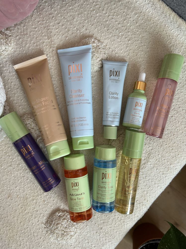 Pixi beauty zestaw pielegnacja twarzy tonik glow tonic mgiełka clarity