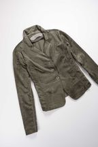 Пиджак SCHUMACHER L/XL женский хаки велюровый бархат max mara