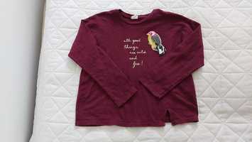 Bluza bluzka bordowa Zara Kids 140 cekiny