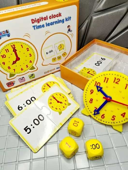 Nauka i zabawa Rewelacyjny zestaw gra zegar nauka godzin