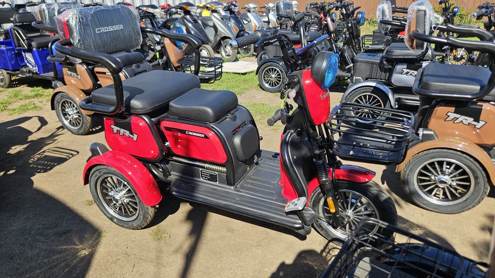 Електротрайк Трицикл Триколісний мопед трёхколёсный електроскутер