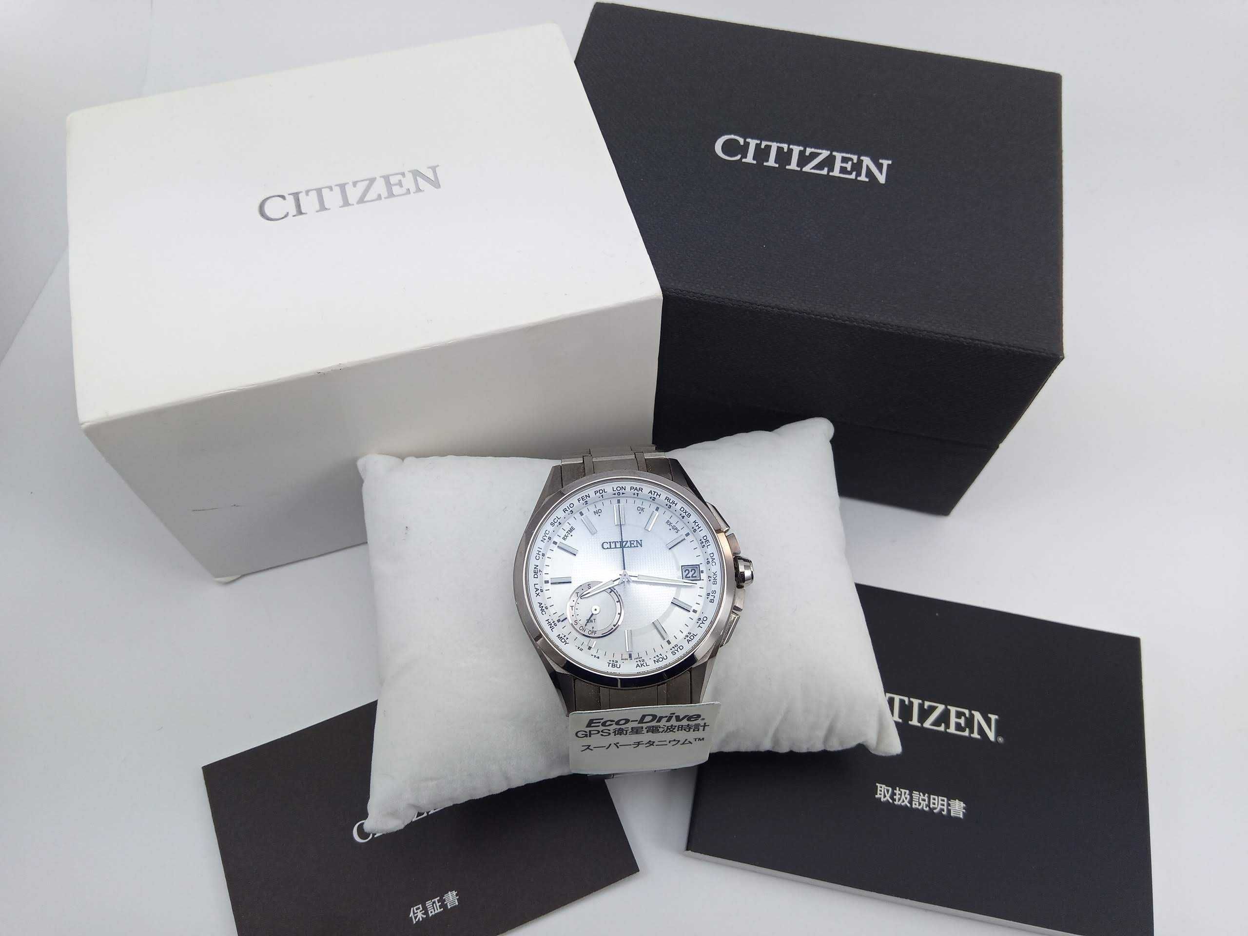 Часы Citizen Attesa GPS CC3010-51A Eco-Drive вечник титан сапфир заряд