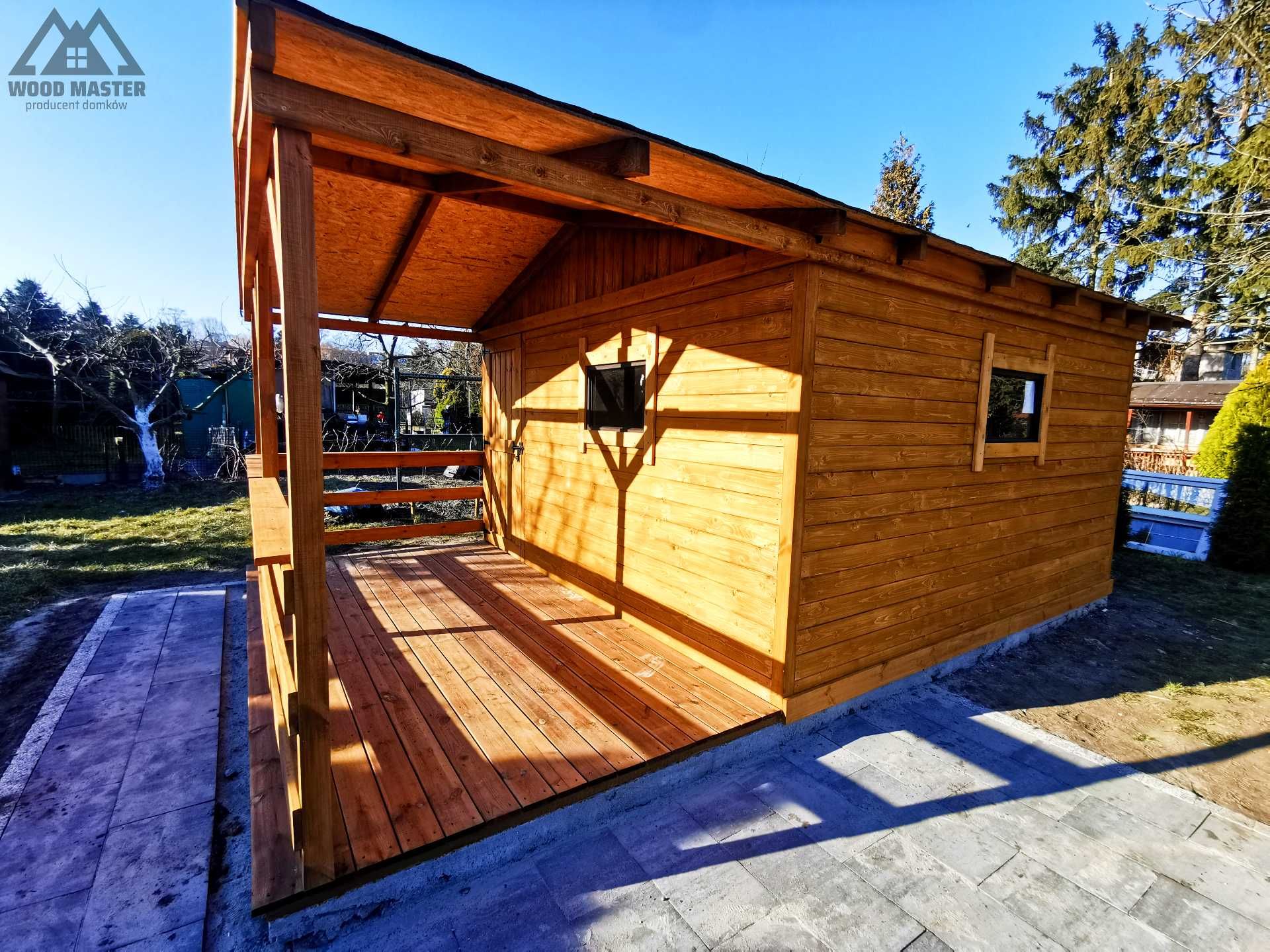 Domek drewniany letniskowy 18m2