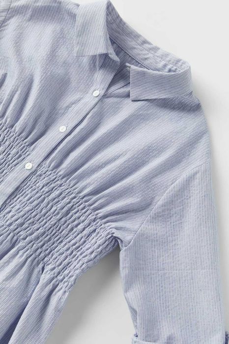 ZARA koszula błękit paseczki 140