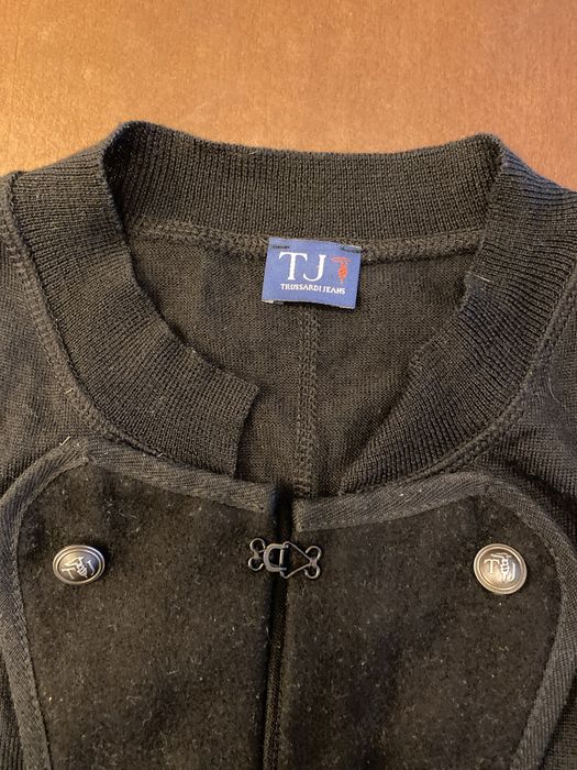 Colete preto de malha Trussardi S