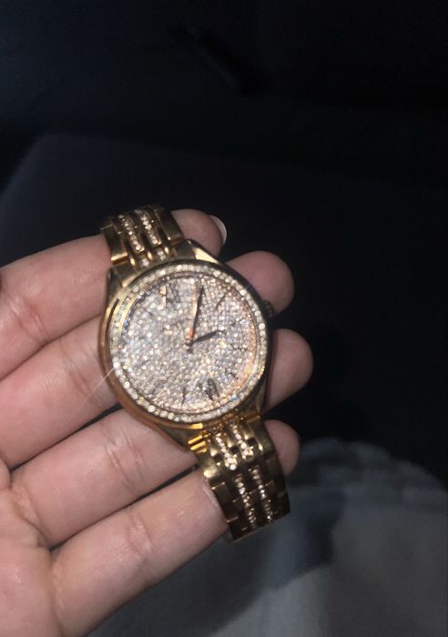 Zegarek rose gold cyrkonie Michael Kors