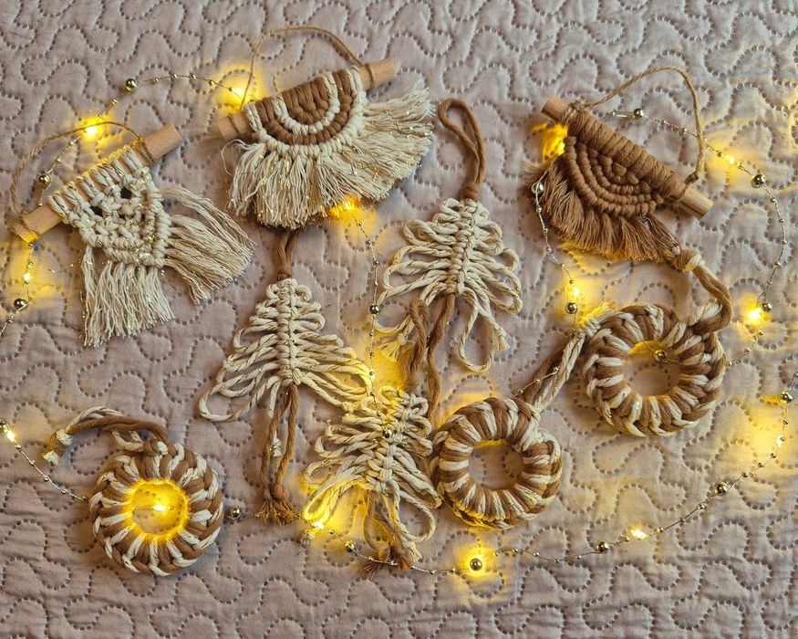 Ozdoby choinkowe w stylu boho