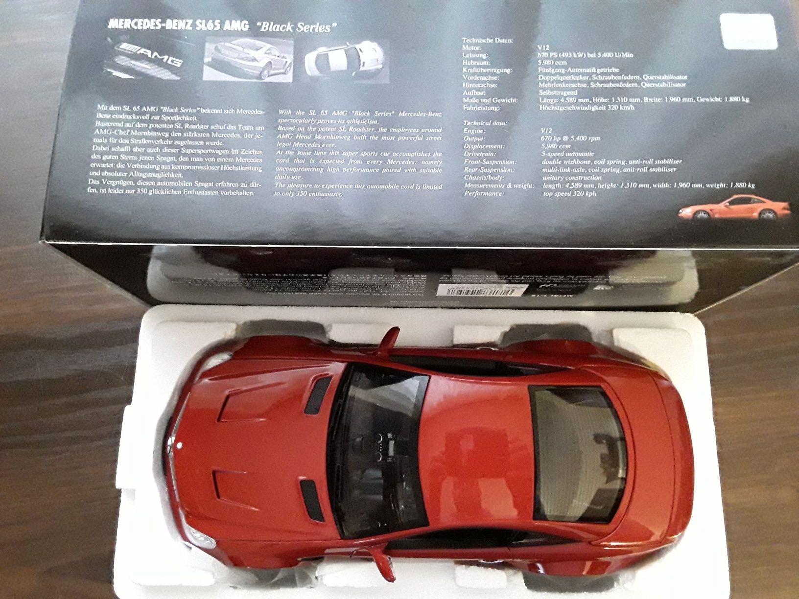 Мерседес SL 65 AMG Minichamps