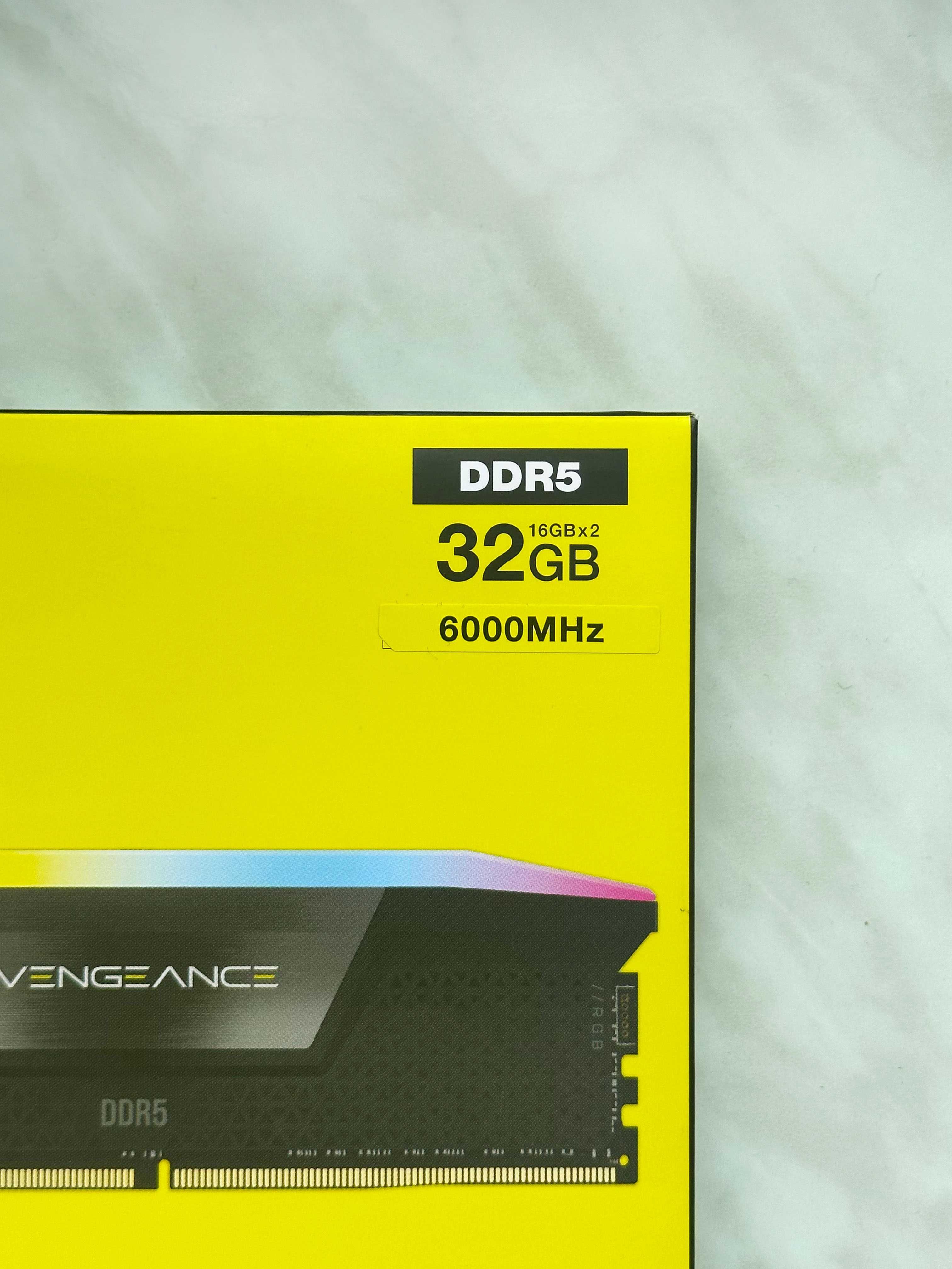 Оперативна пам'ять Corsair Vengeance RGB DDR5 6000MHz 32GB (2 x 16GB)