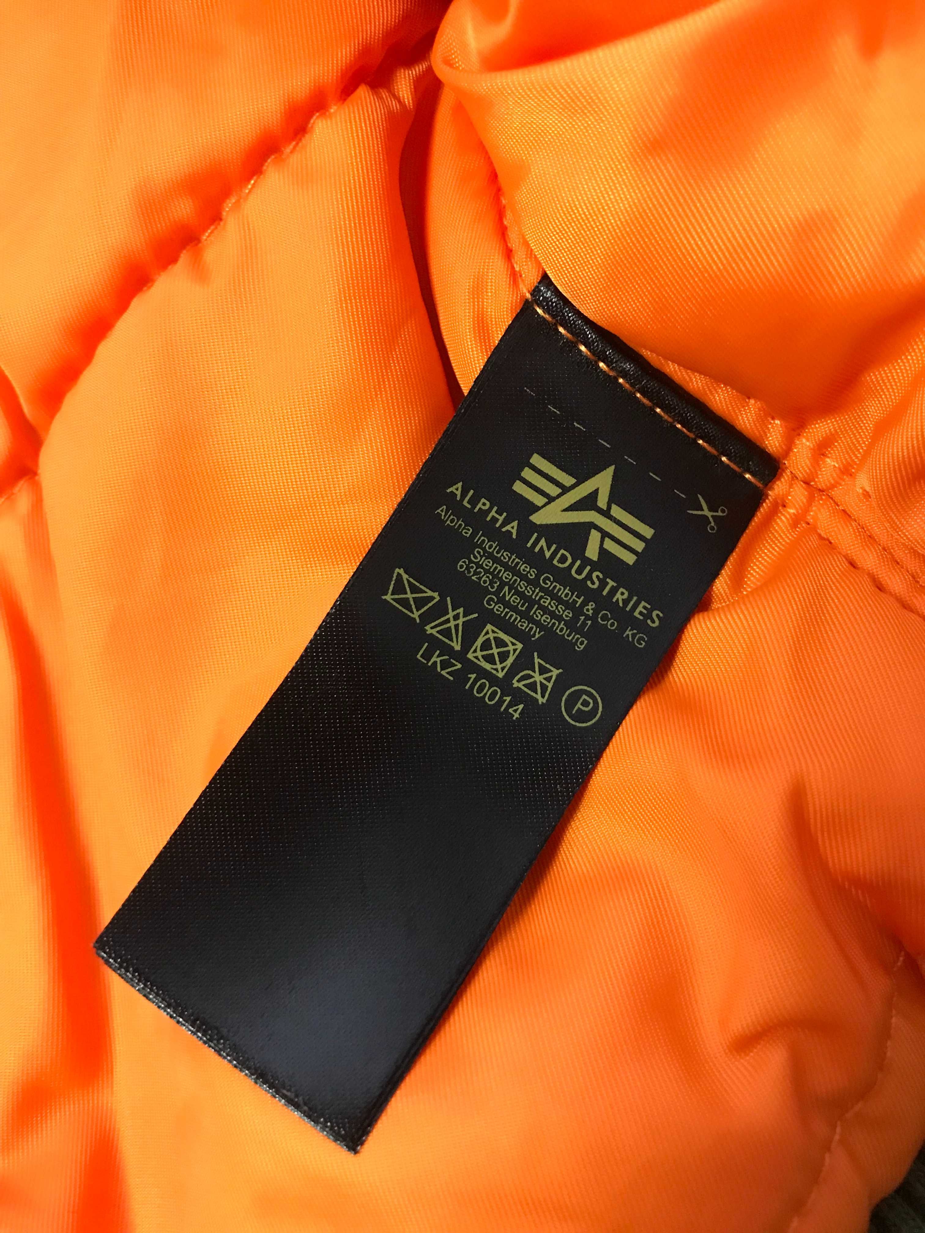 ALPHA INDUSTRIES r.M oryginalna kurtka bomberka damska zielona