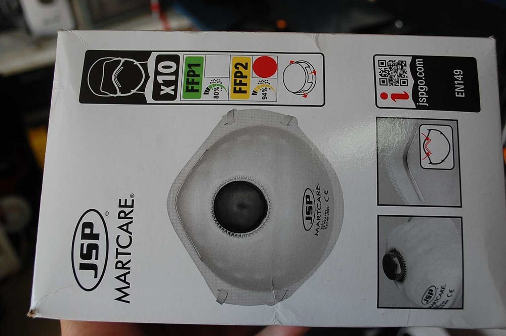 Maska ochronna 10 sztuk pyły dymy mgły aerozole wirusy JSP MARTCARE