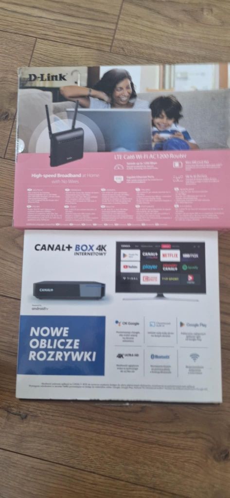 Sprzedam dekoder i router Canal+ na kartę
