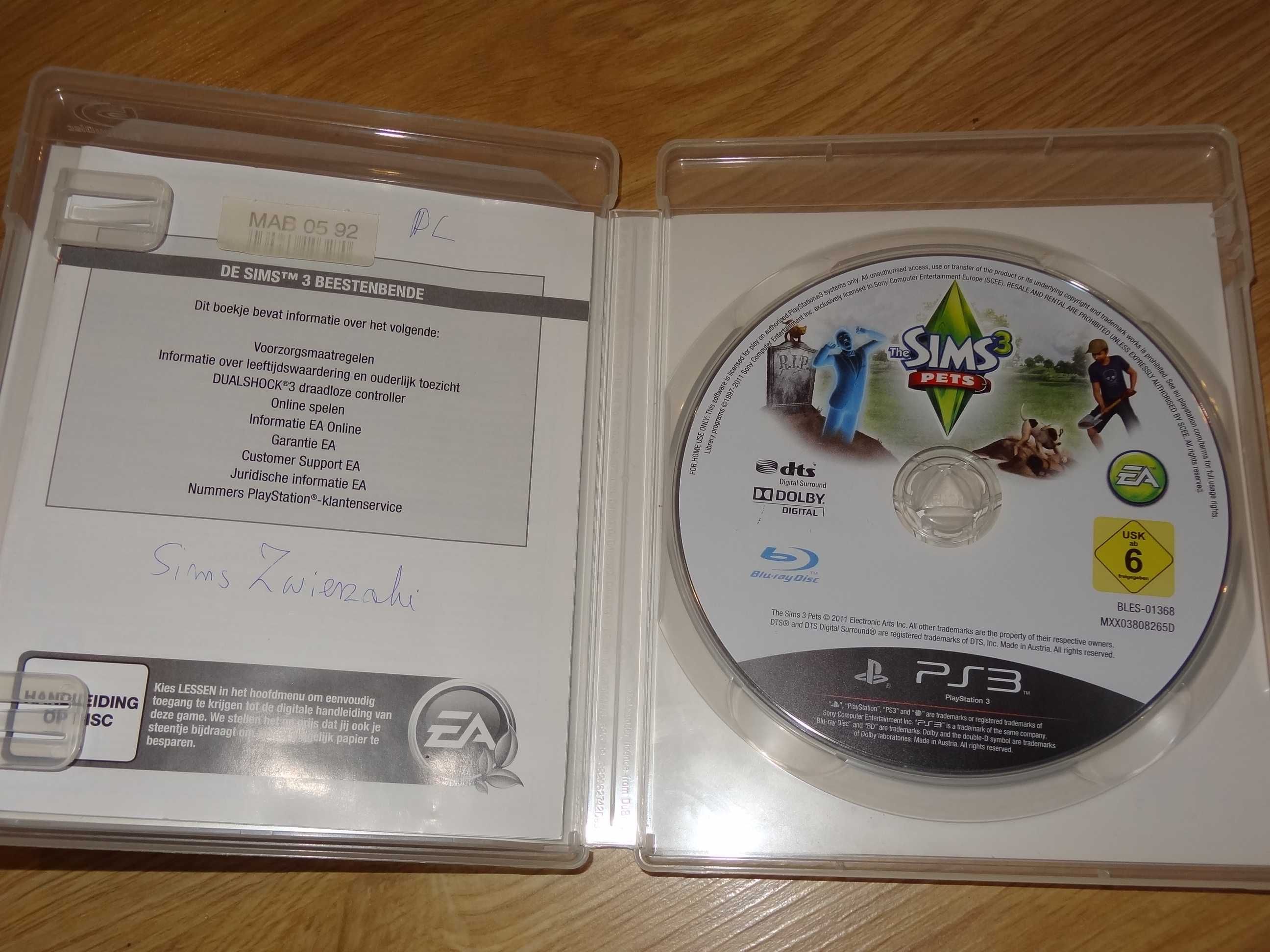 + Sims Zwierzaki PL + gra na konsolę PS3 w polskiej wersji językowej