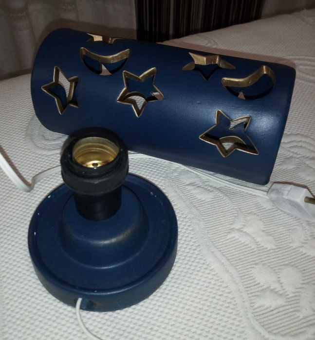 Candeeiro e peças decoração