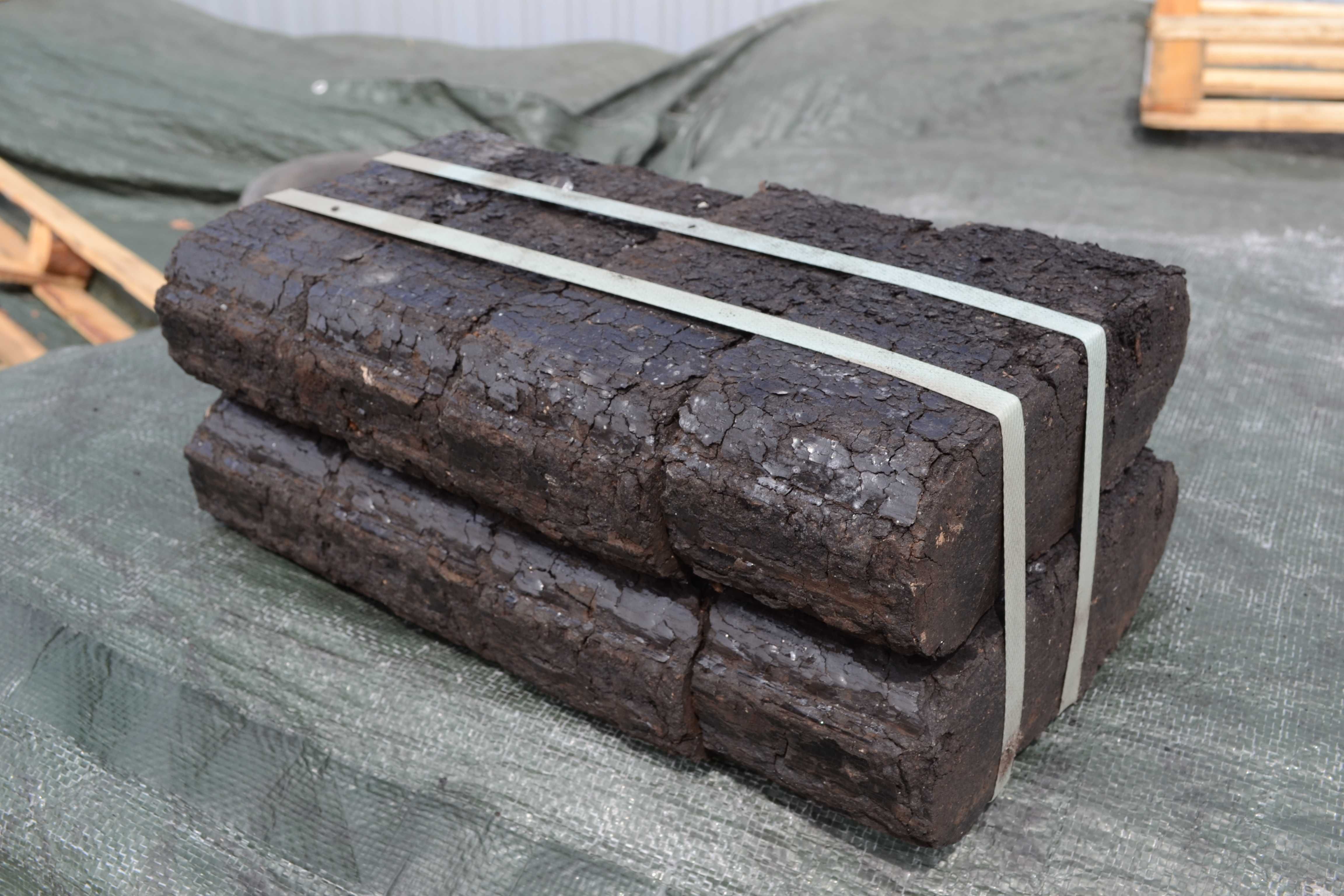 BRYKIET TORFOWY w zgrzewkach paleta TONA tani opał Z DOSTAWĄ