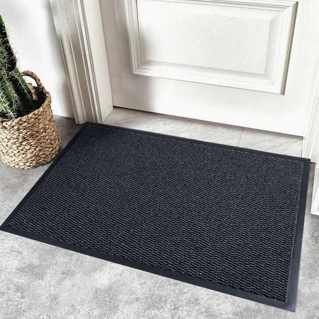 Придверный грязезащитный коврик на резиновой основе в прихожую коридор
