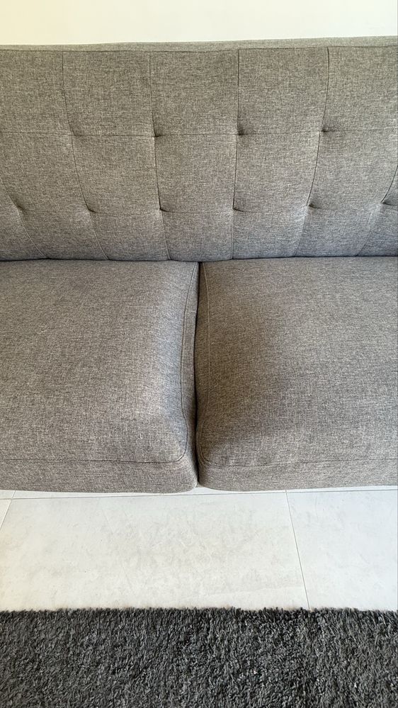 Sofa 3 lugares cinzento