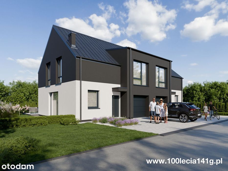 Nowoczesny dom 122m² z garażem w spokojnej okolicy